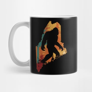 Bigfoot Retro Vintage Sasquatch Maine Mug